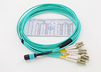 12 Core Fiber Optic Patch Cord MPO/MTP - LC 10G OM3 MM 50/125um Breakout Cable